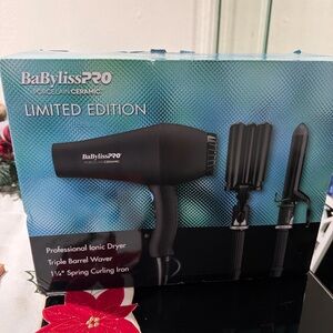 BaBylissPRO Black Hair Styling Set